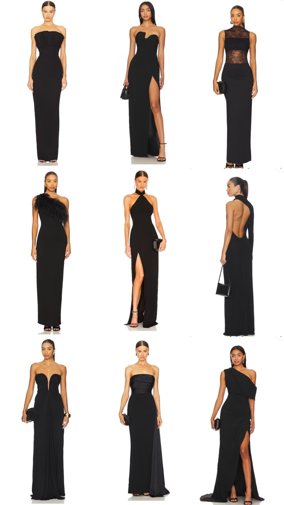 Black bridesmaid options! 