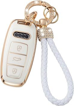 Gematay for Audi Key Fob Cover, Key Case Shell Compatible with Audi A3 A6 A7 A8 E-Tron S3 S6 RS6 ... | Amazon (US)