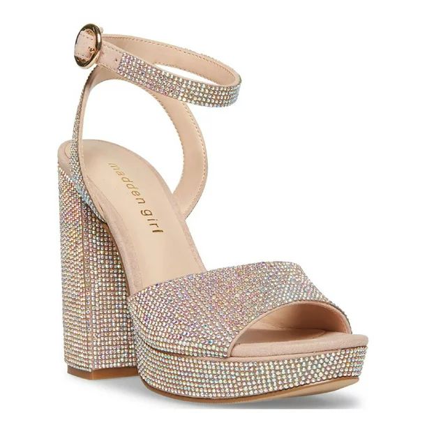 Madden Girl Women's Summit-R Rhinestone Platform Dress Sandal | Walmart (US)