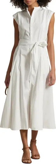 Polo Ralph Lauren Sleeveless Belted Shirtdress | Nordstrom | Nordstrom