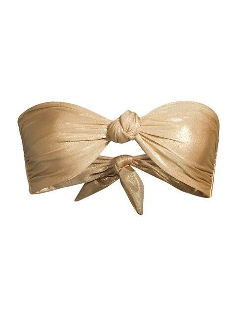 Marina Knotted Bikini Top- Swimsuits 2022 | Saks Fifth Avenue