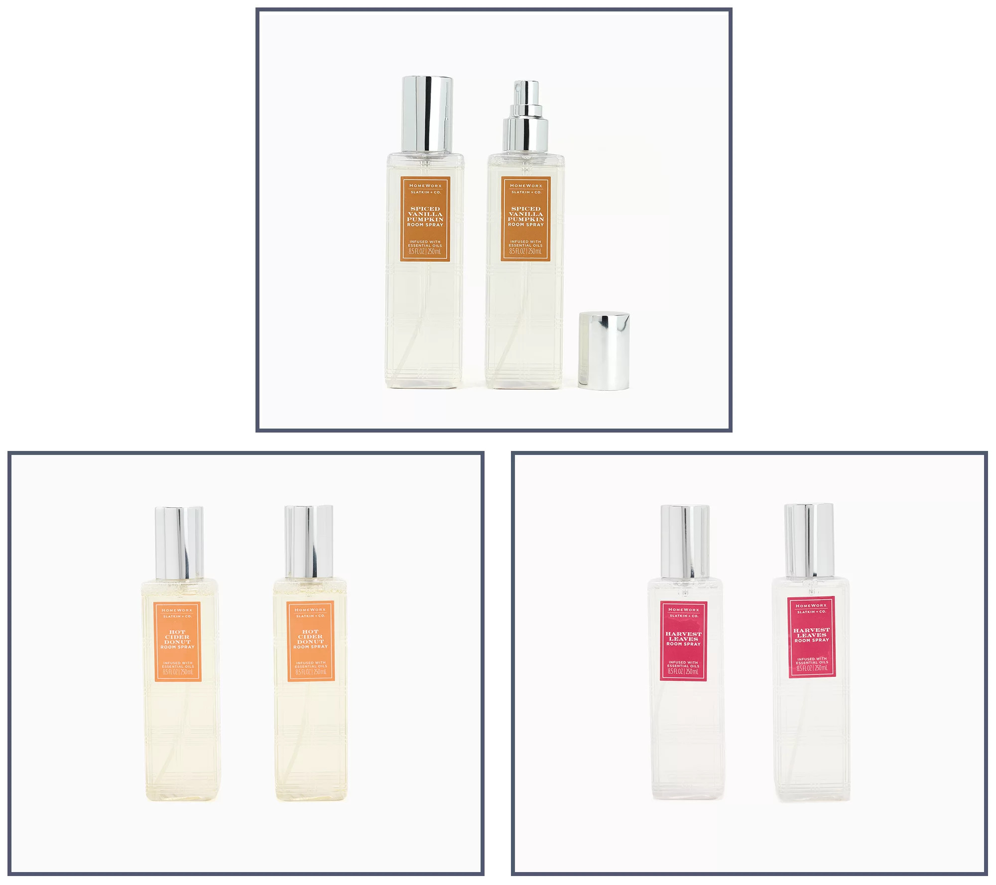 HomeWorx by Slatkin + Co. S/2 8oz Flavors of Fall Room Sprays | QVC