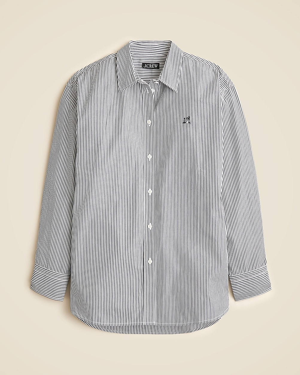 Limited-edition The New Yorker X J.Crew Étienne oversized shirt in striped cotton oxford | J. Crew US