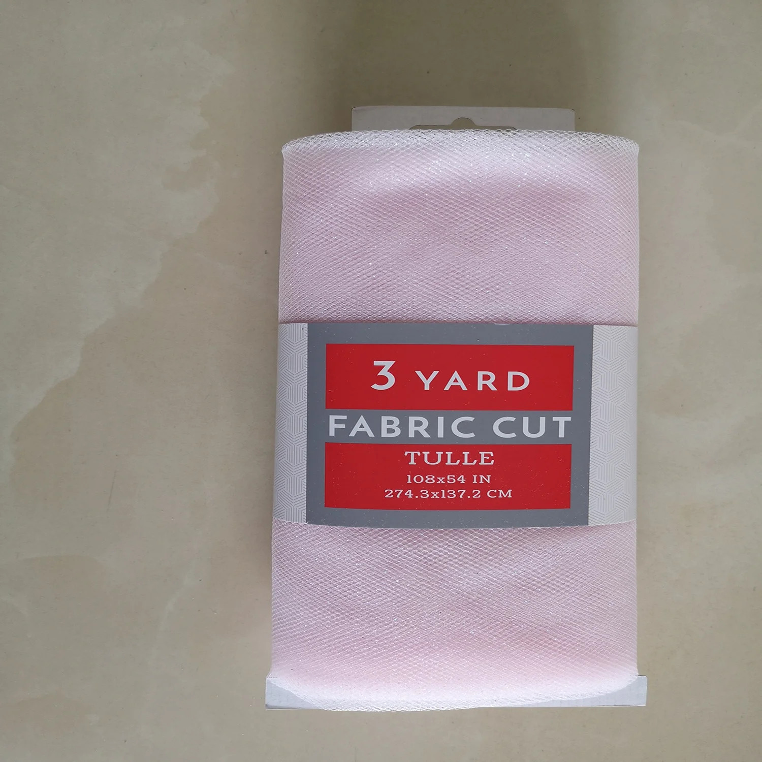 Fc 54"*3yd glitter precut tull fabric light pink,100% polyester | Walmart (US)