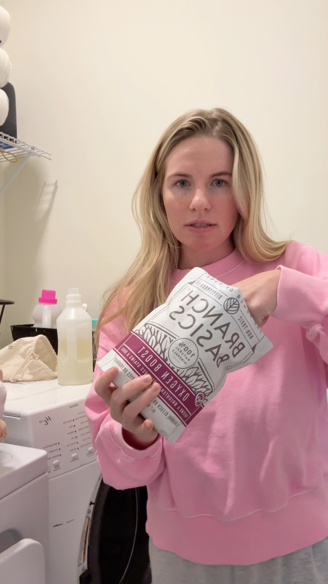 Branch basics laundry detergent + oxygen boost! I use this for washing my babies clothes and mine! Clean ingredients & fragrance free! Currently 20% off code KRISTEN15 

Crew neck size S 


#LTKHome #LTKSaleAlert #LTKBaby