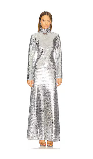 Sculpty Sequin Dress in Satellite Silver | Revolve Clothing (Global)