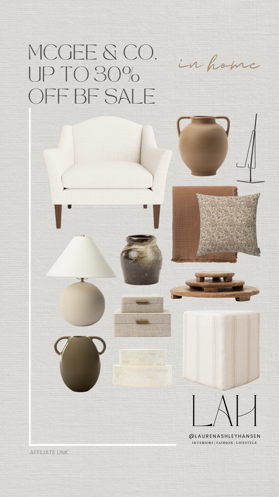 McGee & Co. is up to 30% off right now!! So many beautiful decor pieces with warm neutrals, stunning furniture pieces, organic textures, modern lines and more!! 

#LTKSaleAlert #LTKStyleTip #LTKHome