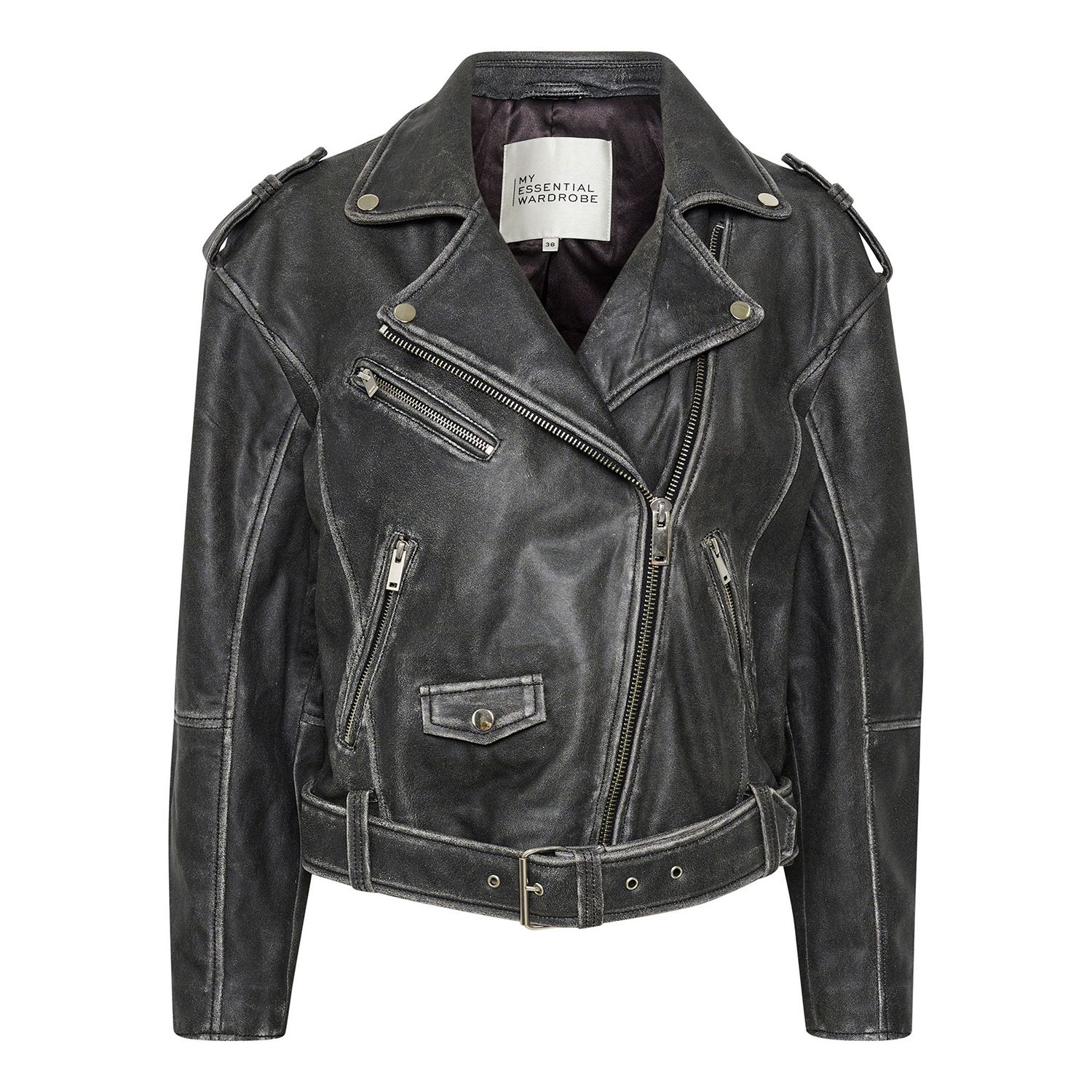 Gilo Leather Biker Jacket | Brown Thomas (IE)