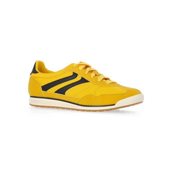 No Boundaries Retro Lace-Up Sneakers, Women's | Walmart (US)