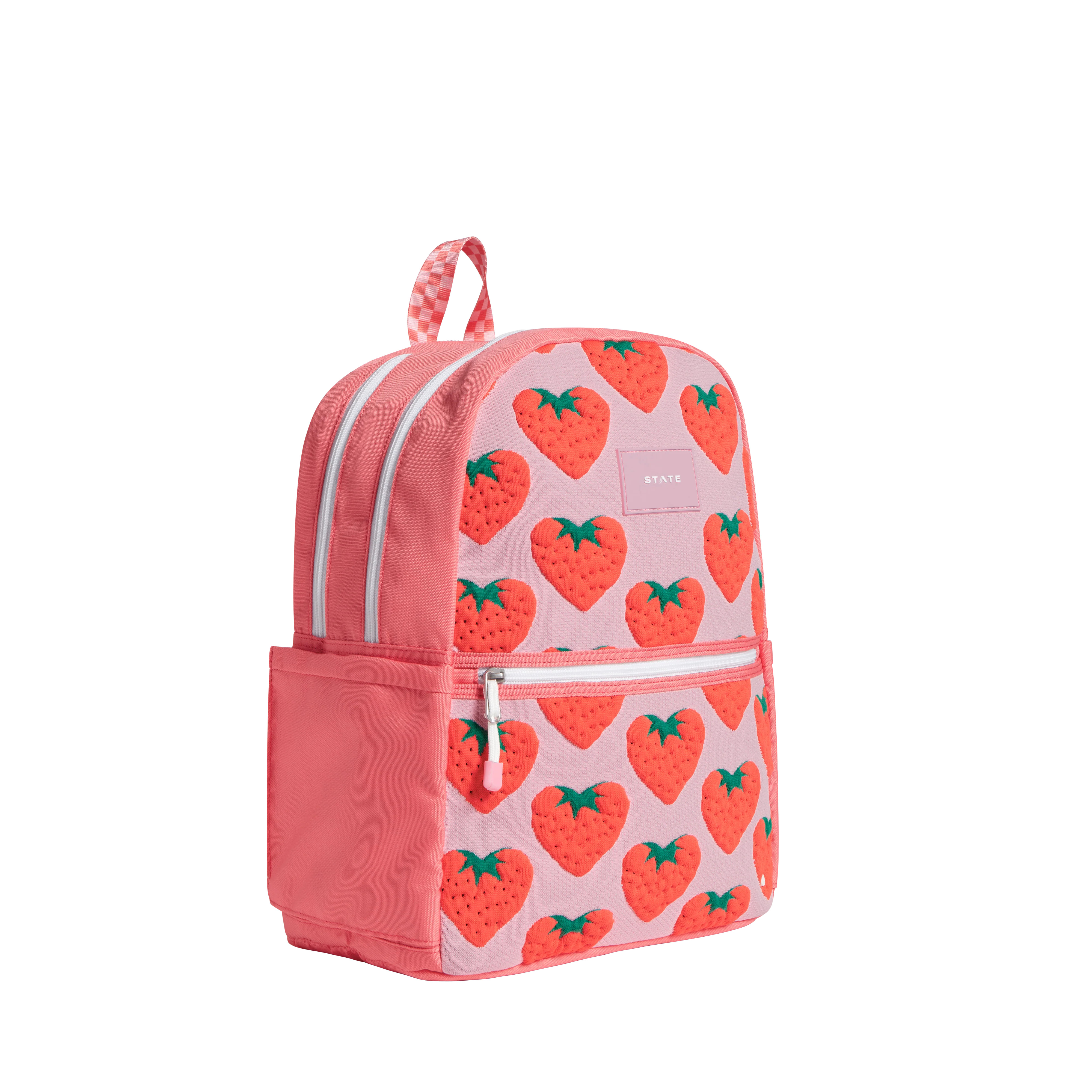 STATE Bags | Kane Kids Double Pocket Backpack Intarsia Strawberries | Back to School | Travel Bac... | STATE Bags