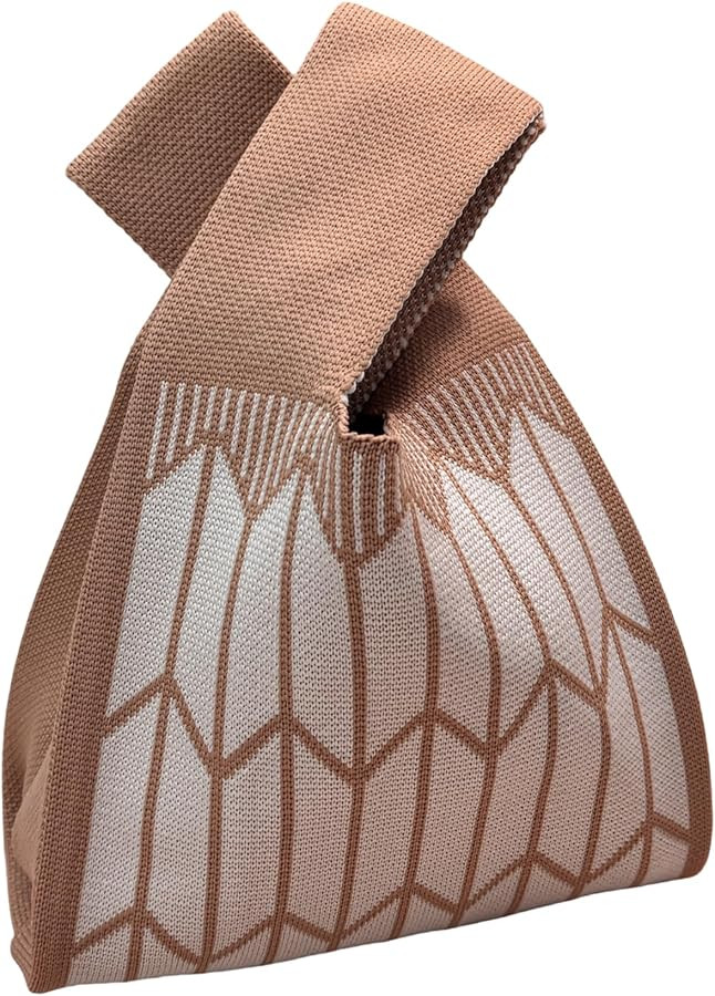 Knot Bag, Mini Knit Tote Bag, Extra Thickened Japanese Knot Bag, Wristlet Handbag - 1/2/6 Pack | Amazon (US)