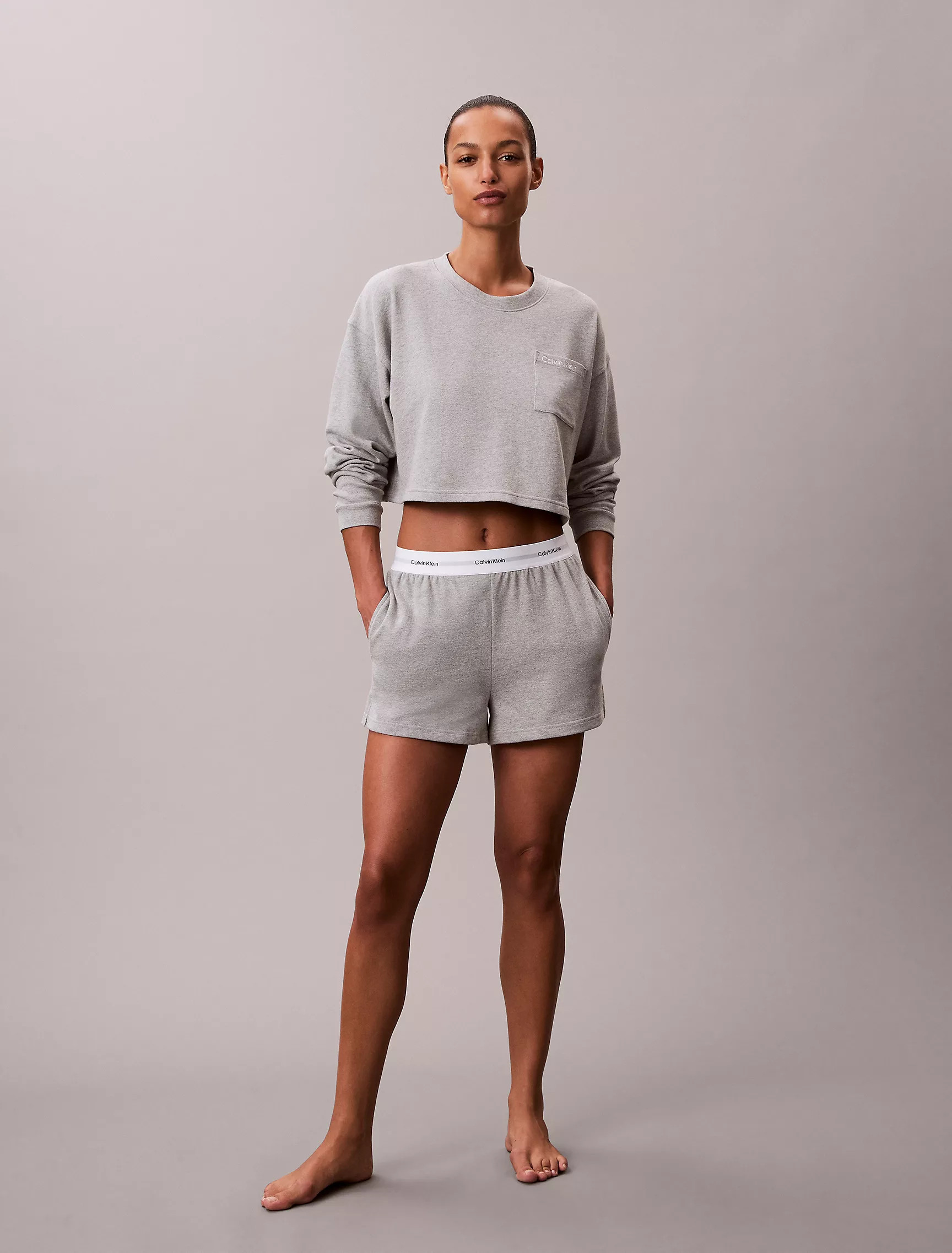 Logo Cotton Jersey Cropped Tee | Calvin Klein | Calvin Klein (US)