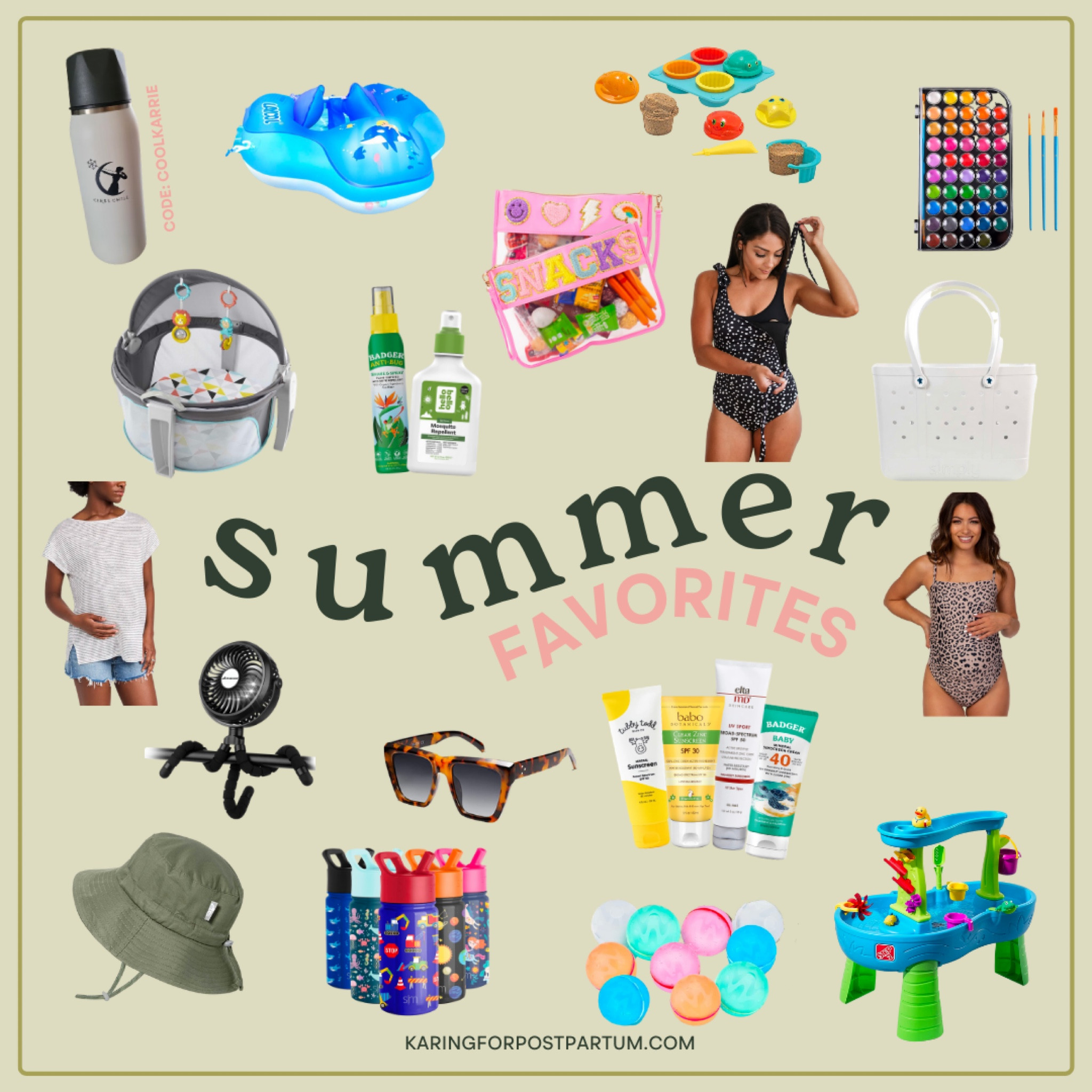 Babies in the summertime— let’s keep them safe and you both nice and cool! 