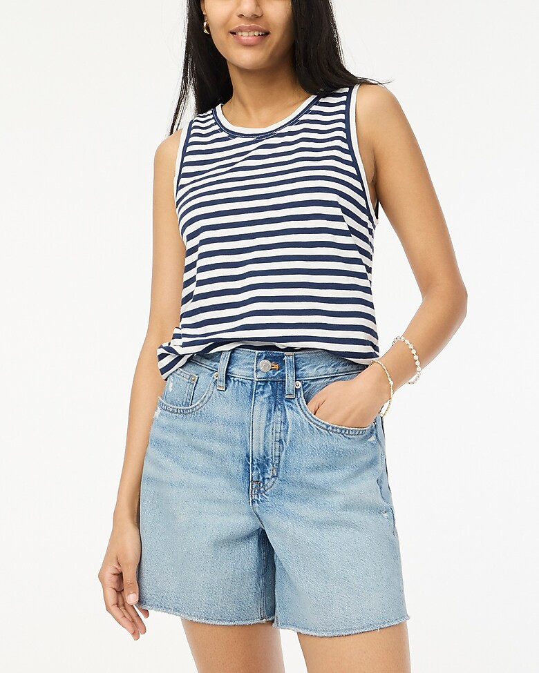 High-rise relaxed denim short | J.Crew Factory