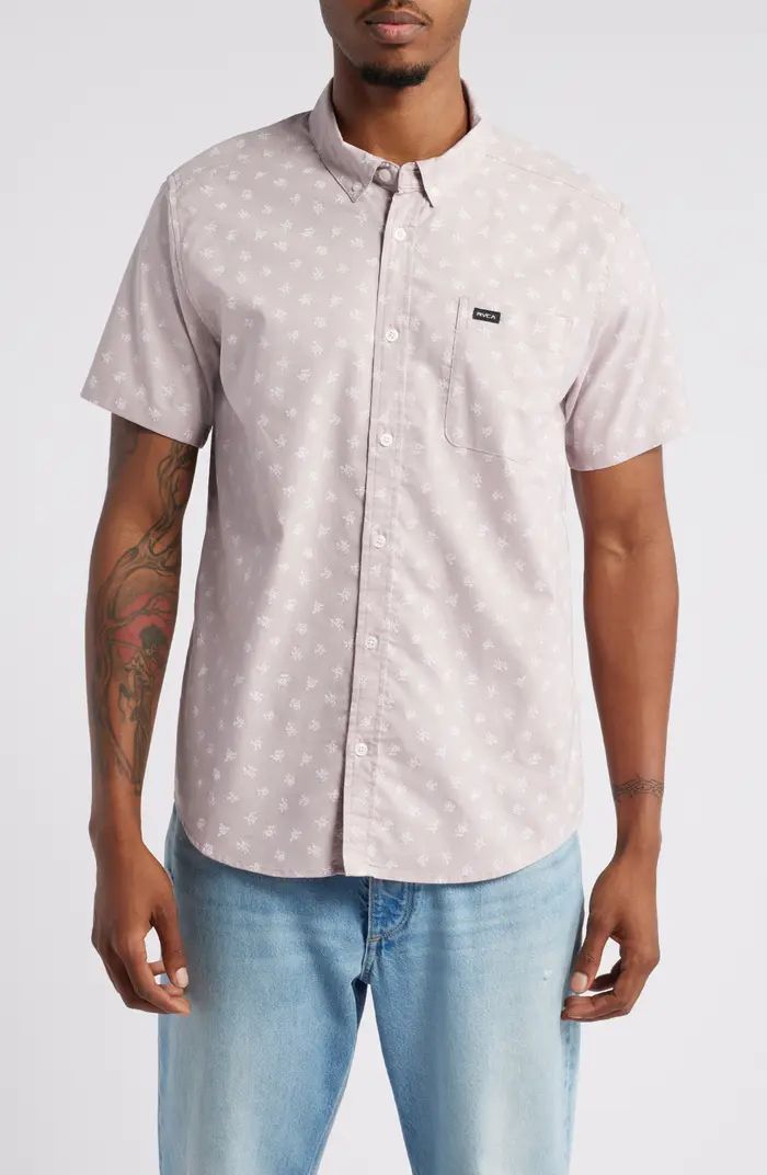 RVCA That'll Do Classic Fit Floral Print Short Sleeve Button-Down Shirt | Nordstrom | Nordstrom