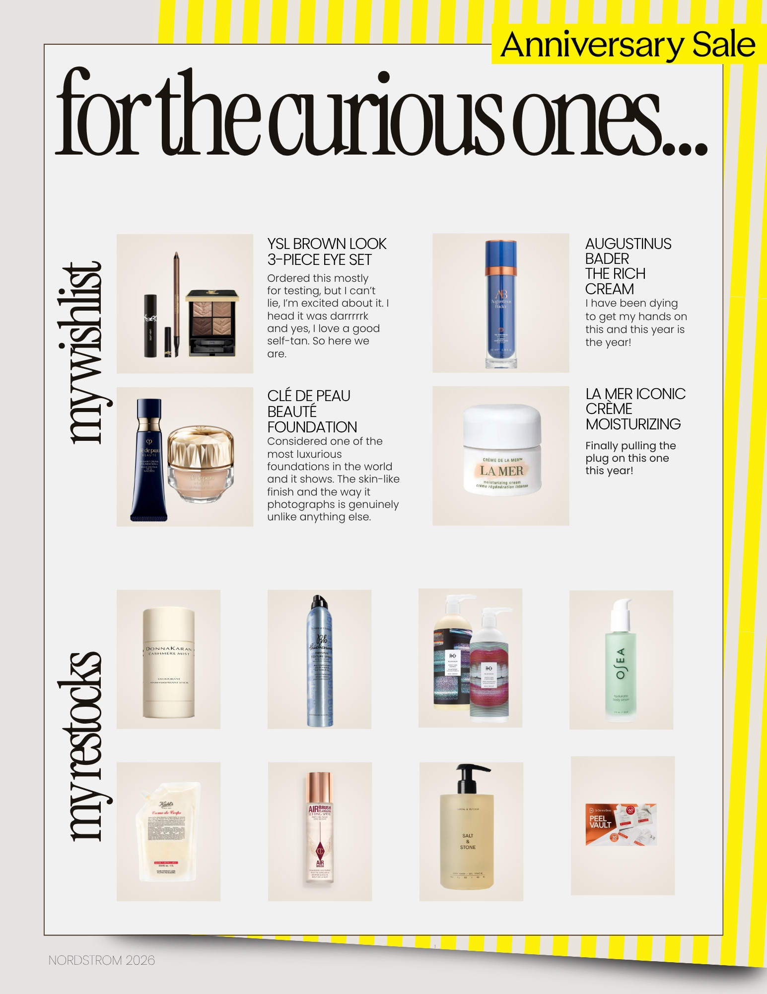 my nordstrom beauty guide and wishlist, beauty splurge, beauty restocks, skin care, hair care, make up, serum, cream, foudation, lux beauty, affordable beauty 

 #LTKOver40 #LTKSaleAlert #LTKBeauty