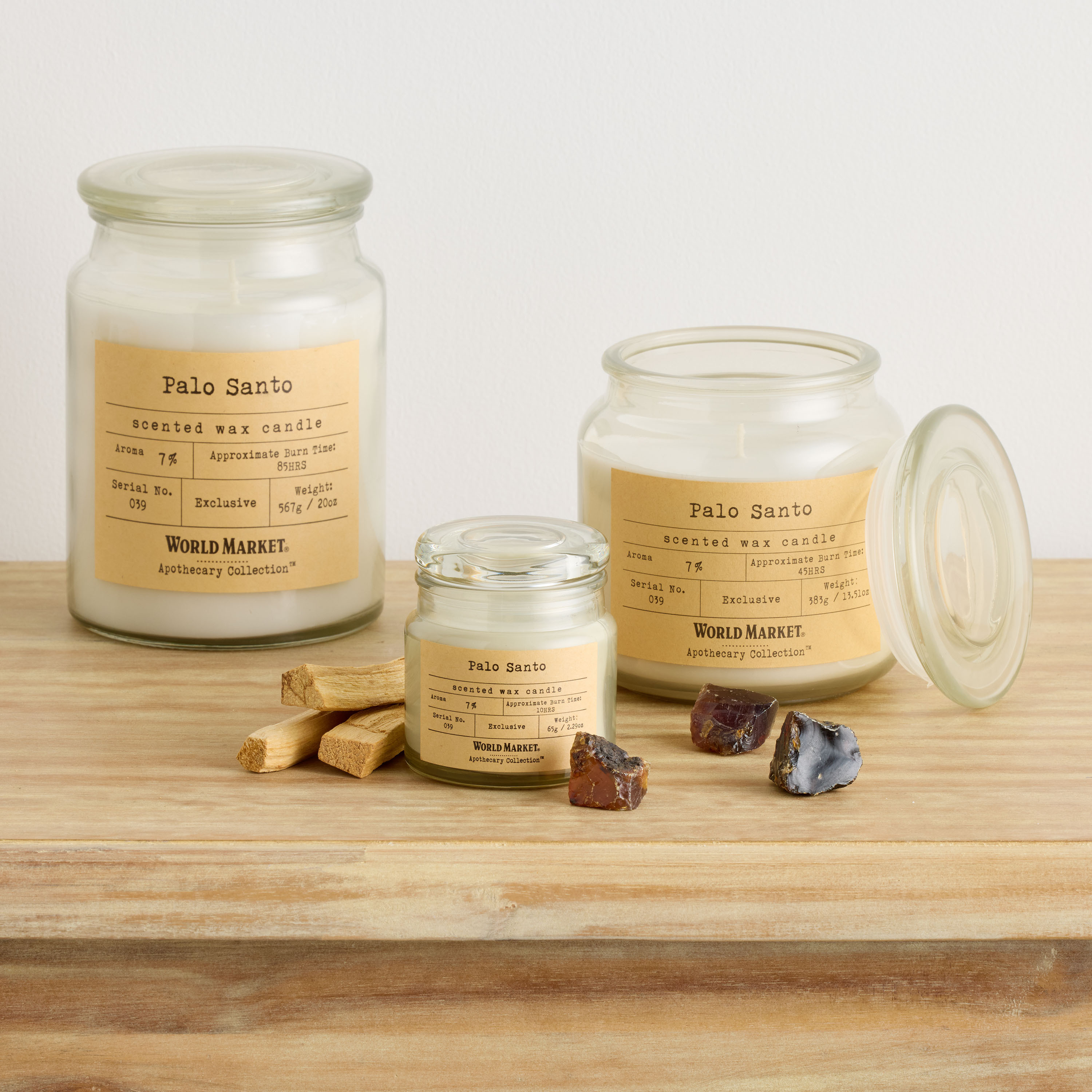 Apothecary Palo Santo Scented Candle | World Market