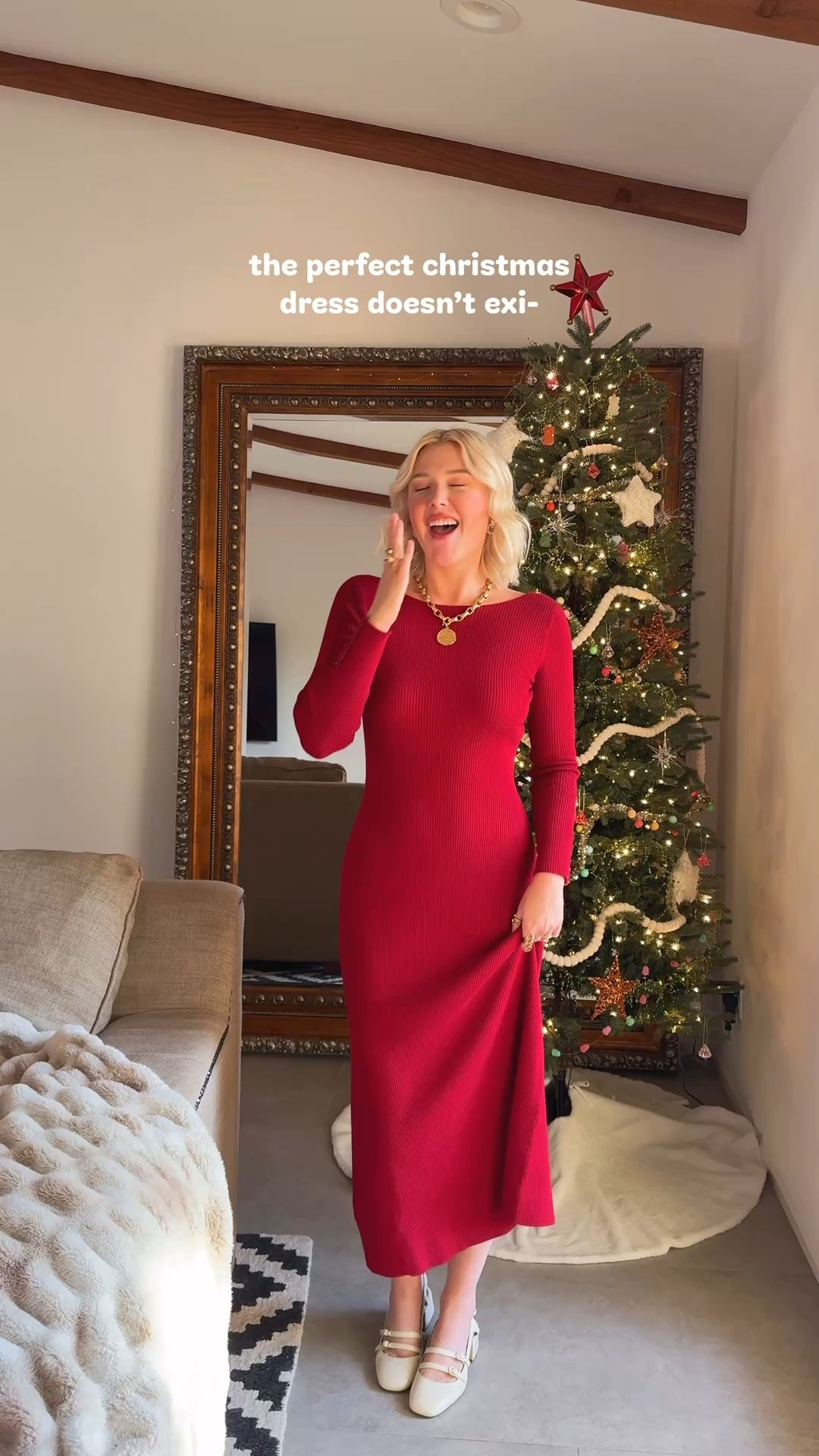 couldn’t be more obsessed with this backless dress!! wearing size S❤️ 

#LTKootd #LTKGiftGuide #LTKHoliday