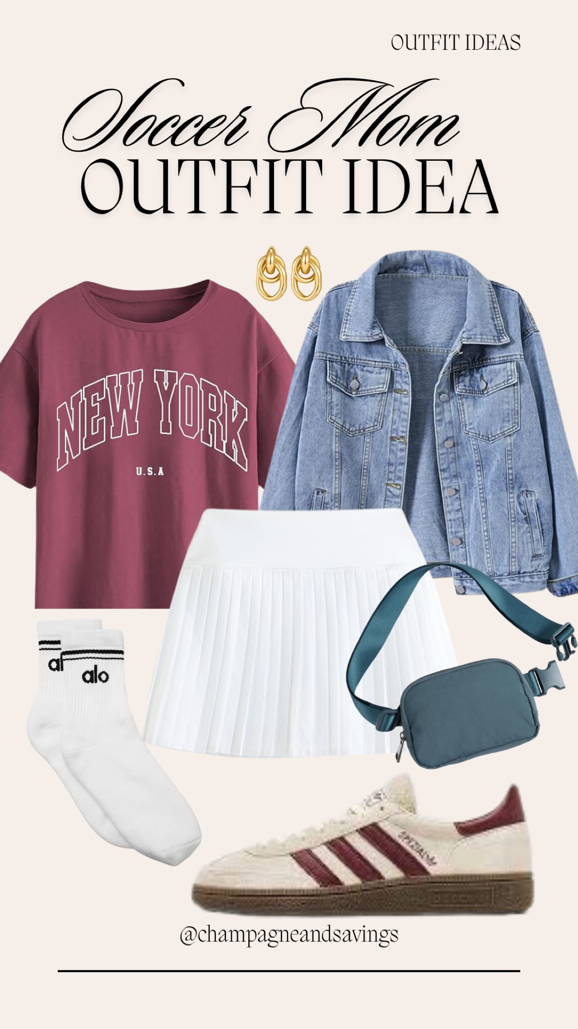 Soccer mom outfit idea! Love this tennis skirt outfit paired with a graphic tee and denim shacket for a cute fall athleisure look.

#LTKShoeCrush #LTKStyleTip #LTKActive