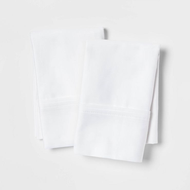 400 Thread Count Solid Performance Pillowcase Set - Threshold™ | Target