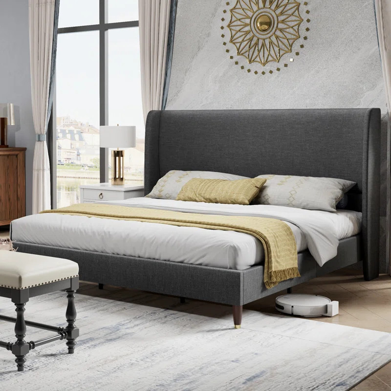 Wade Logan Belo Upholstered Low Profile Platform Bed & Reviews | Wayfair | Wayfair North America