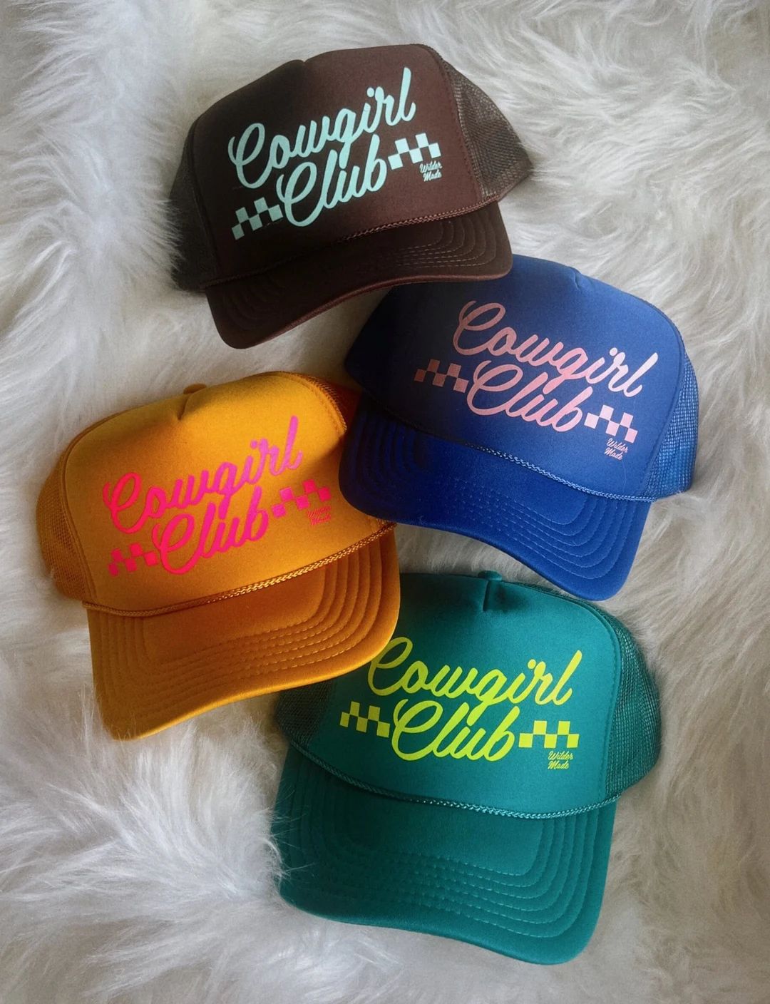 Cowgirl Club Trucker Hat - Etsy | Etsy (US)