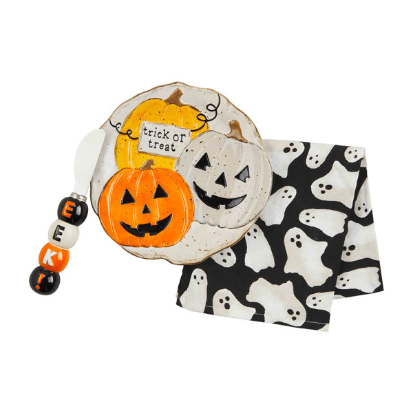Trick or Treat Halloween Plate Set | Mud Pie