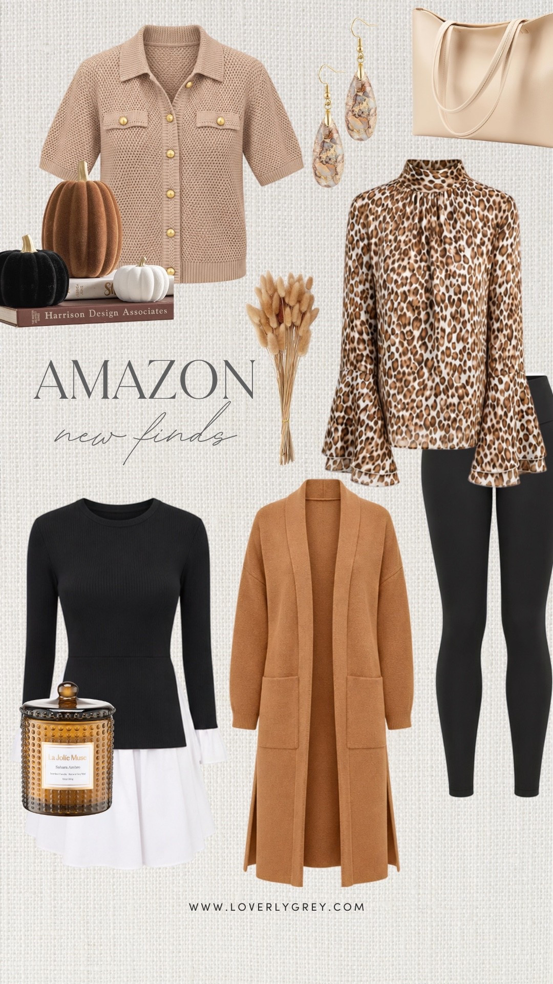 These are the kind of Amazon fall fashion finds that make me want to completely redo my closet for the season! The leopard blouse, camel cardigan, knit top and black leggings are such easy fall outfit ideas for women, and I love how the warm brown tones instantly make everything feel more fall.

#LTKootd #LTKSeasonal #LTKWorkwear