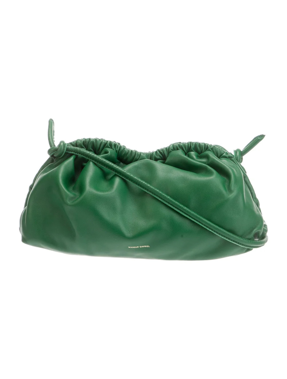 Mansur Gavriel Leather Shoulder Bag - Green Shoulder Bags, Handbags - WGY55389 | The RealReal | The RealReal