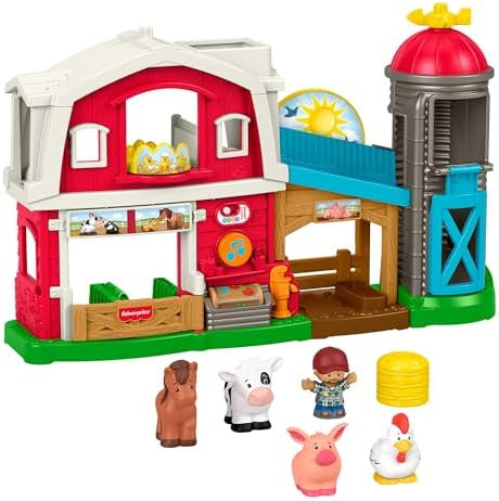 Fisher-Price Little People Caring for Animals Farm. Interactive playset with Smart Stages learnin... | Amazon (UK)