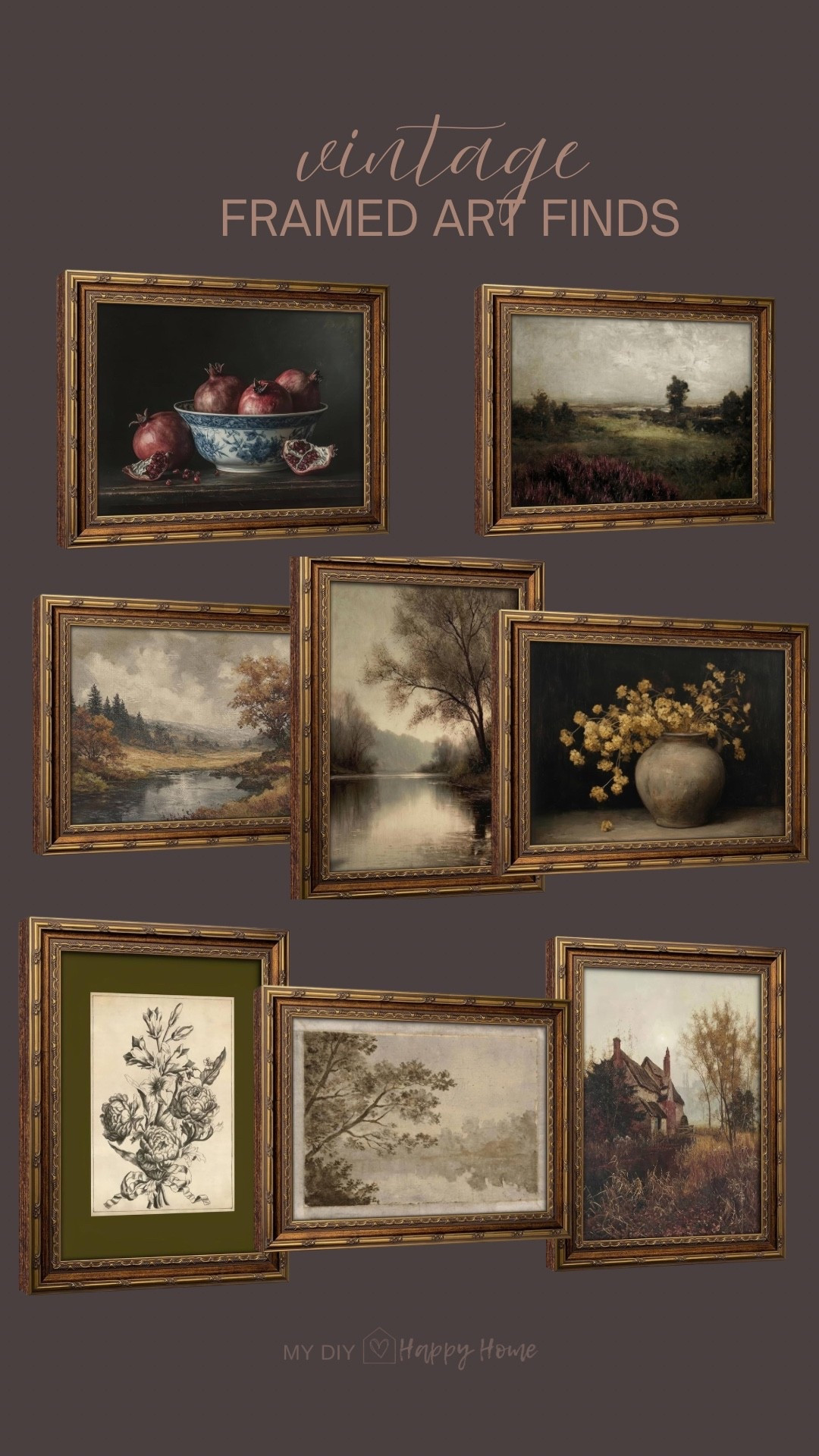 Vintage look framed art
Several size options 
Multiple art print options to choose from 


Vintage look art, framed art, hang on wall, add to open shelves, affordable art, home styling, collected home

#LTKSeasonal #LTKHome