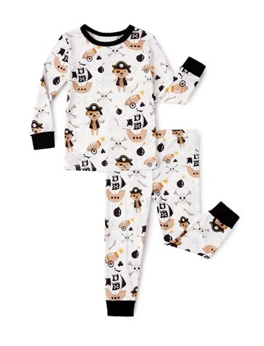 PATPAT Bamboo Viscose Pajama Sets for Toddler Boys & Girls Baby Kids, Ultra-soft Snug fit Pjs Sleepers for Birthday Holiday, Little Pirate, 12-18 Months | Amazon (US)