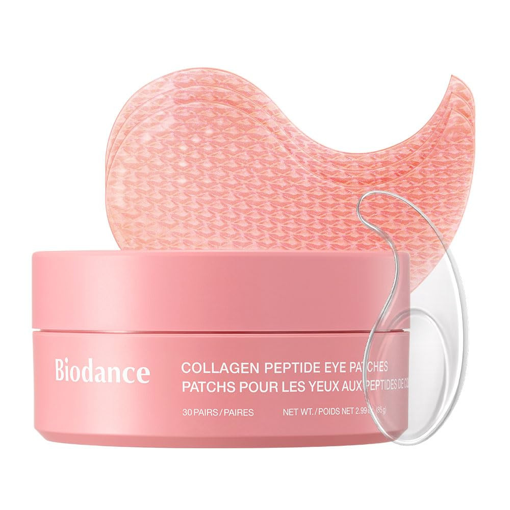 Biodance Collagen Peptide Eye Patches, Anti Wrinkle Patches for Face & Smile Line Patches, Under Eye Mask for Fine Lines, Eye Bags & Wrinkles, Korean Skin Care, Valentines Day Gifts for Her (60 Count) | Amazon (US)