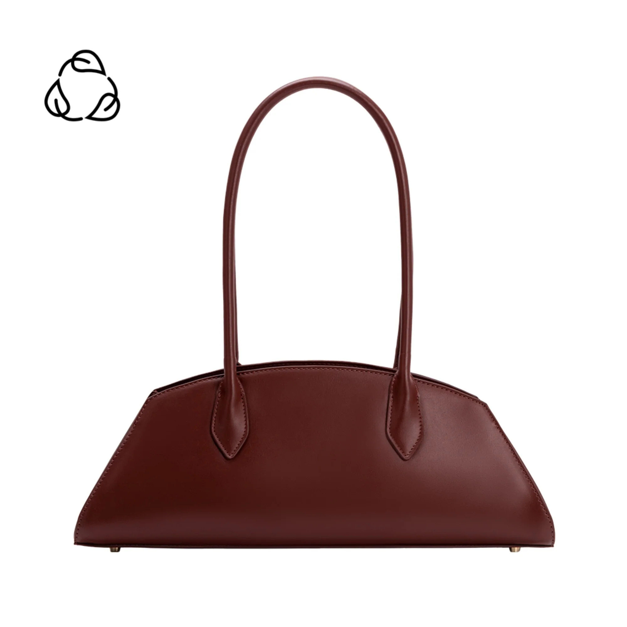 Burgundy Birdie Recycled Vegan Leather Shoulder Bag | Melie Bianco | Melie Bianco