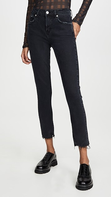 Toni Mid Rise Straight Jeans | Shopbop