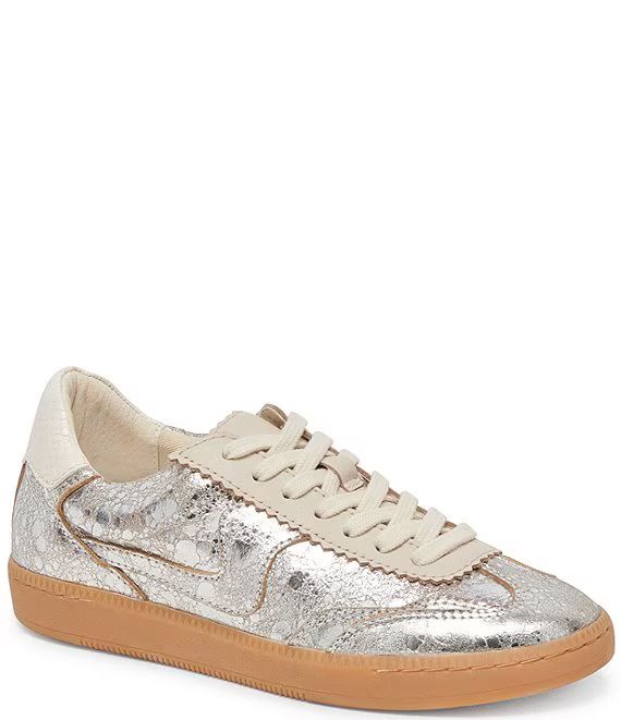 Dolce Vita Notice Metallic Leather Gum Sole Retro Sneakers | Dillard's | Dillard's