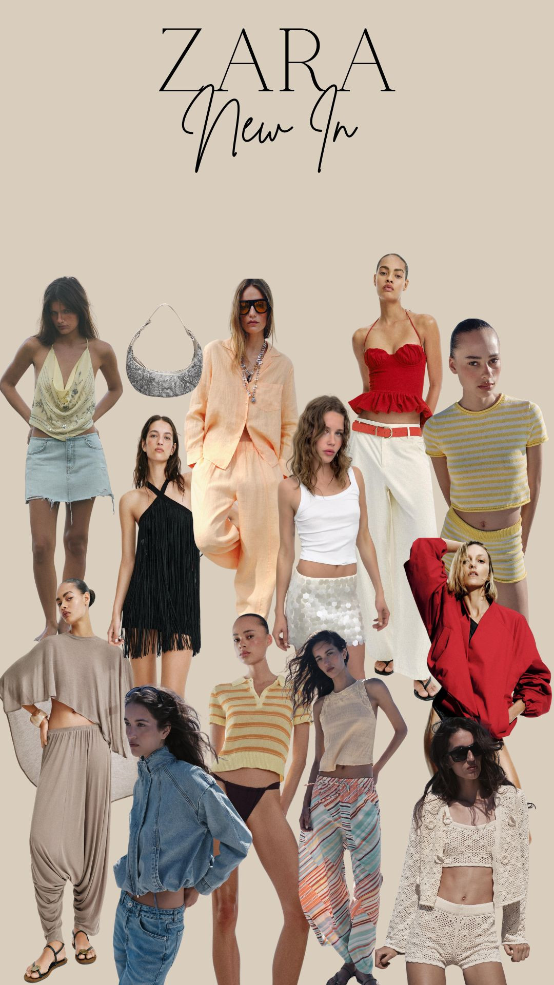 Zara New In Pieces, which I am loving! 

Zara Summer New In, Summer Holiday Outfits, Co-Ord Set, Red Peplum Top, Yellow Striped Knit Set, Cream Sequin Mini Skirt, Black Fringe Mini Dress, Crochet Short Co-Ord, Denim Jacket, Summer Style, Holiday Style, Vacation Outfit 

 #LTKuk #LTKspring #LTKsummer