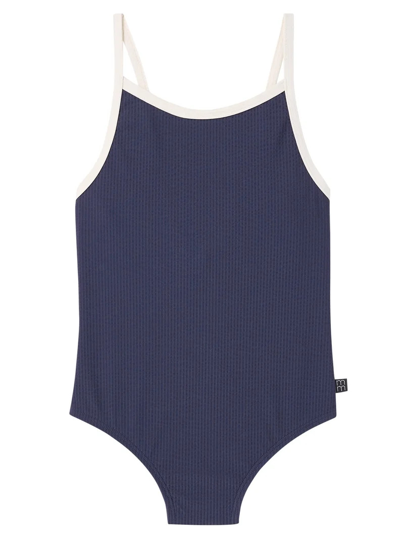 Modern Moments by Gerber Baby and Toddler Girl One-Piece Swimsuit with Bow, 0/3M-5T | Walmart (US)