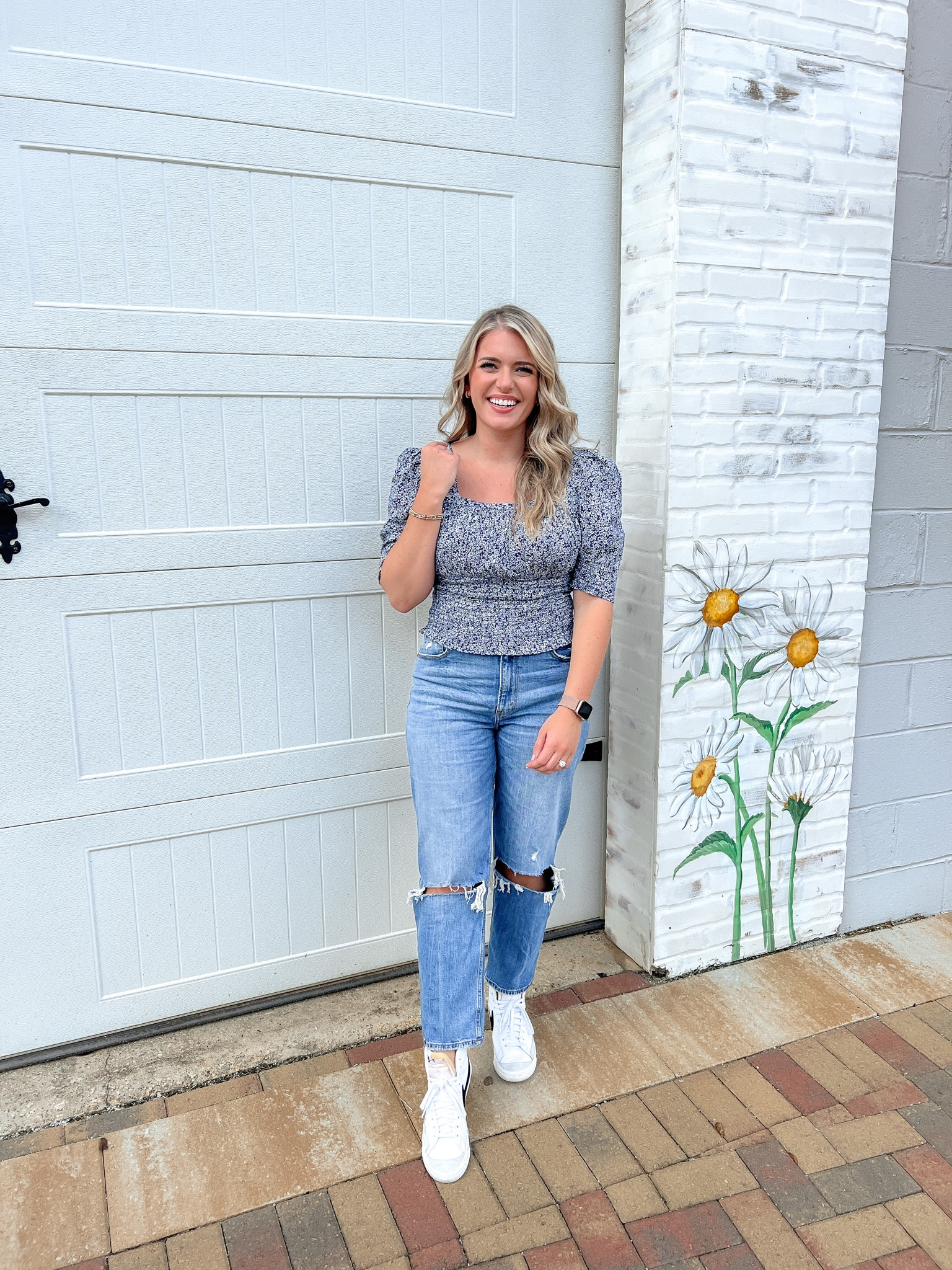 OOTD! 
Top tts - M 
Jeans tts - 29 reg (I’m 5’5)
Sneakers sized up 1/2 


#LTKstyletip #LTKshoecrush #LTKunder50