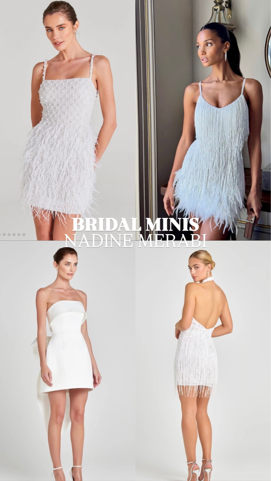 Bridal minis I’m loving for a second look or for a bachelorette outfit from Nadine Merabi 🤍

#LTKWedding