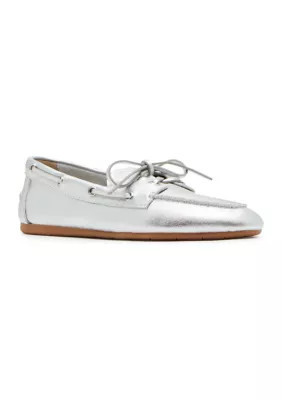 Steve Madden Women's Sag Boat Shoes, Silver, 8.5M | Belk
