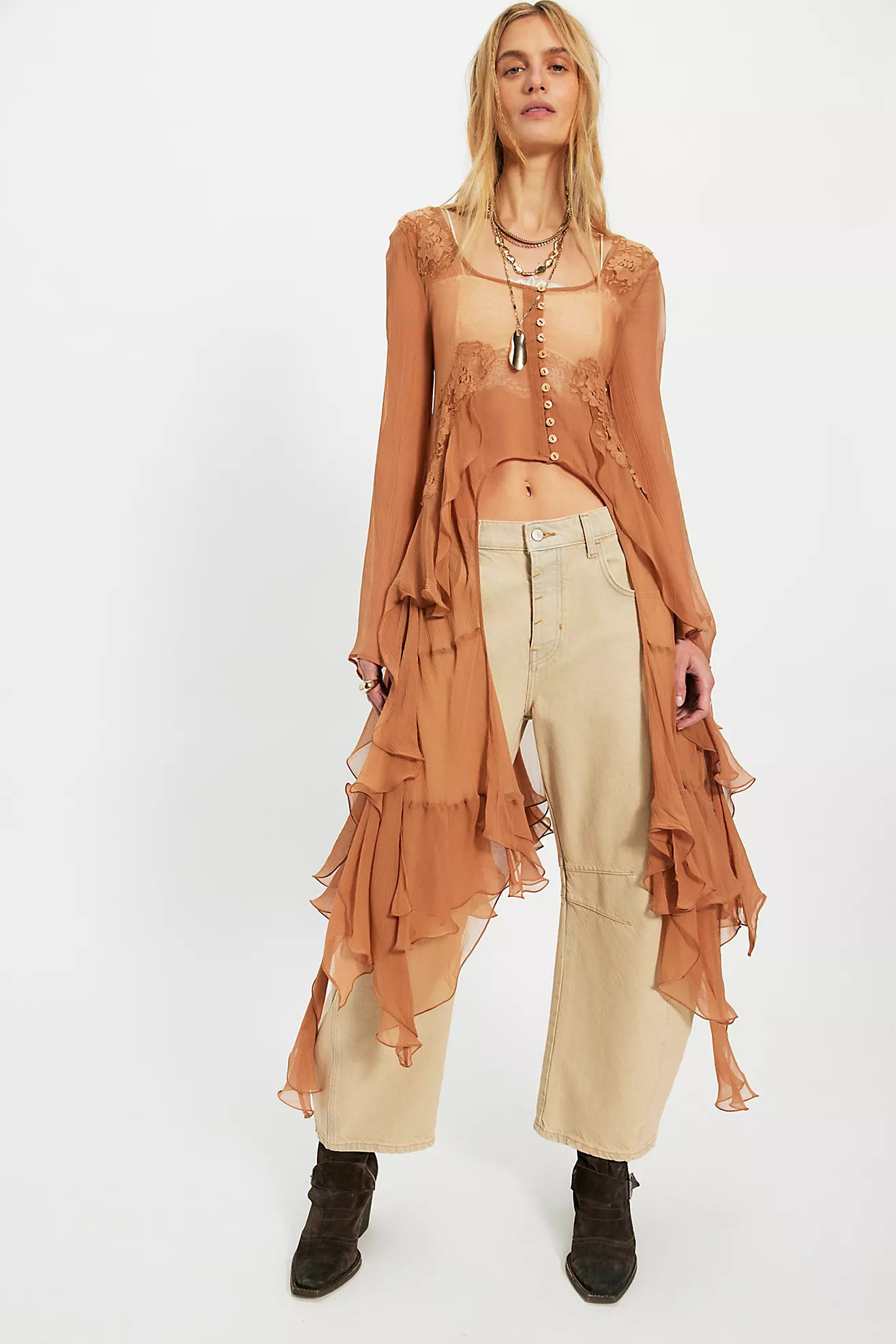 Nigel Preston Angel Chiffon Maxi Top | Free People (Global - UK&FR Excluded)
