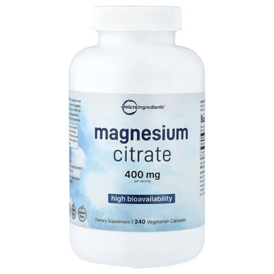 Micro Ingredients Magnesium Citrate, 240 Vegetarian Capsules (133 mg per Capsule) | Target