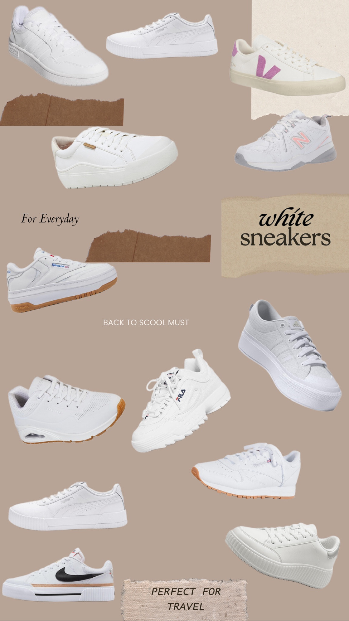 You can never go wrong with a pair of white sneaker. Perfect for everyday errands, back to school or on the go outfits while traveling.

#LTKStyleTip #LTKBacktoSchool #LTKTravel