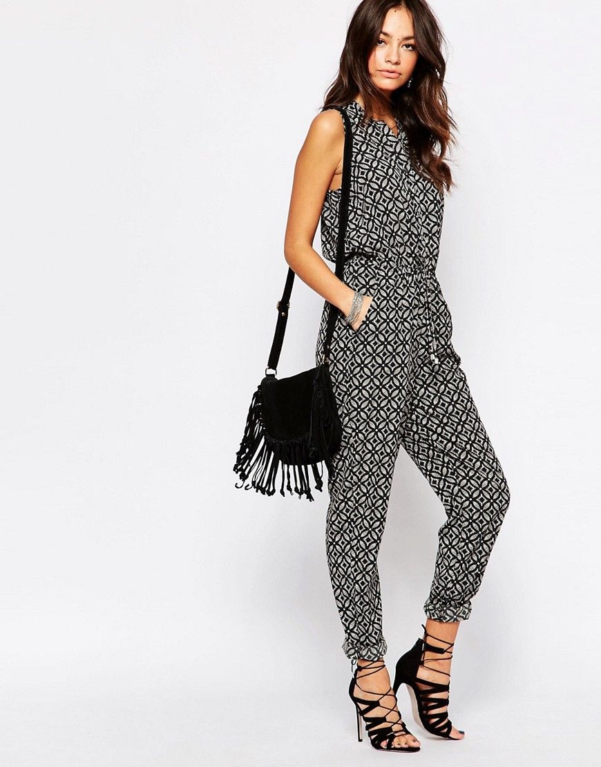 New Look Tile Print Jumpsuit | ASOS UK