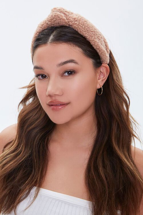 Faux Shearling Knotted Headband | Forever 21 (US)