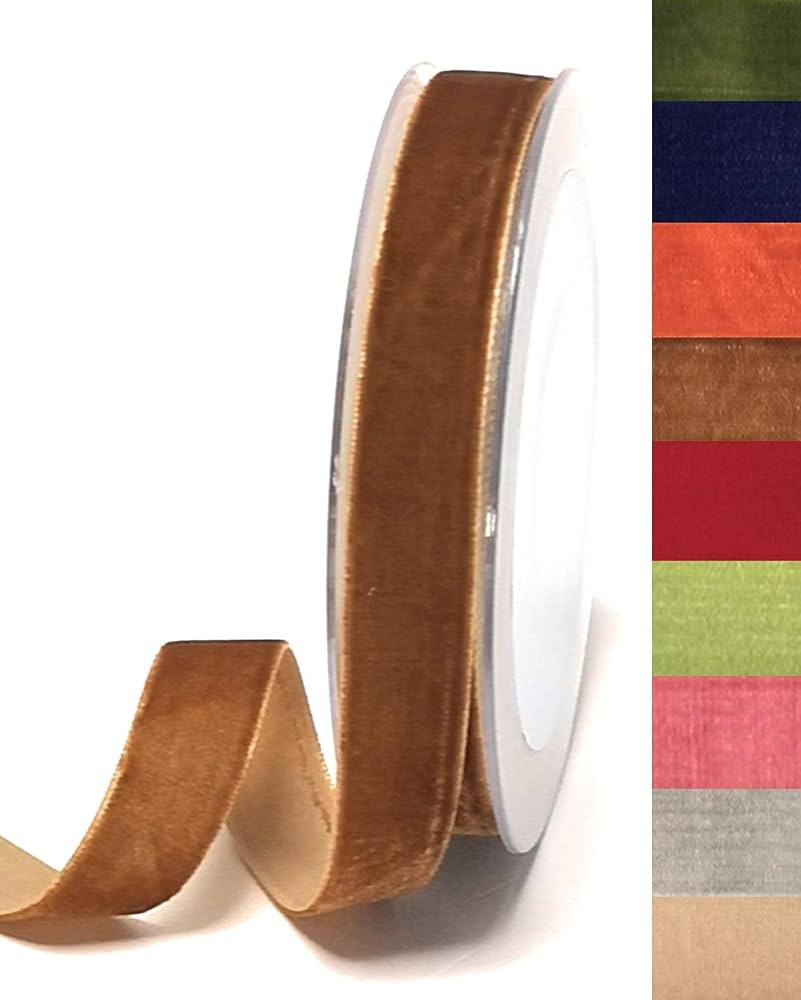 Dekoband Samt 10m x 20mm Kupfer Kupferbraun Samtband Samtborte Schleifenband [DS 2296-425] | Amazon (DE)