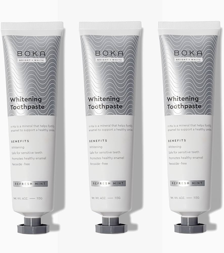 Boka Fluoride Free Toothpaste Nano Hydroxyapatite, Helps Remineralize, Appropriate for Sensitive ... | Amazon (US)
