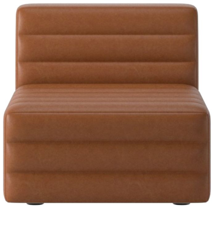 Strato Leather Armless Chair + Reviews | CB2 | CB2