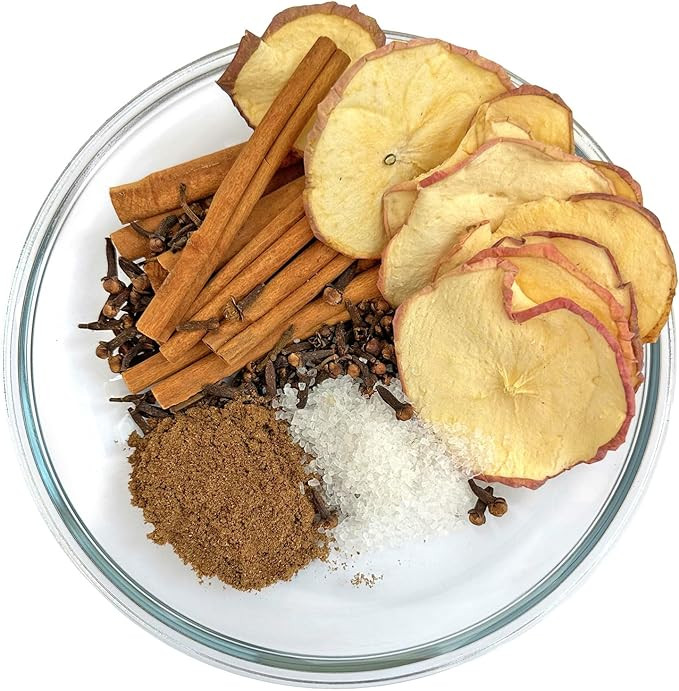 Potpourri Simmer Pot - Dried Apple Slices, Cloves, Cinnamon, Allspice, and Vanilla Salt, Spiced A... | Amazon (US)